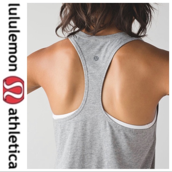lululemon athletica Tops - 💕SALE💕 Lululemon Gray Yogi Racerback Tank